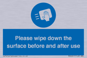 Please wipe down the surface before and after use
